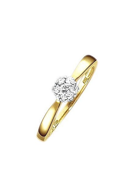 Bild von Firetti Solitärring »Schmuck Geschenk Gold 585 Damenring Verlobungsring Goldring LIEBE«, mit Brillanten