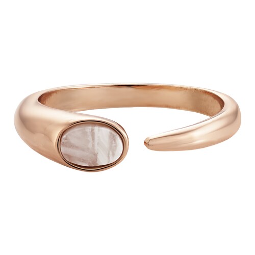 Bild von Buckley London Ring Messing rosévergoldet mit Perlmutt