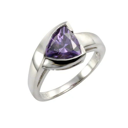 Bild von Vivance Fingerring »925/- Sterling Silber rhodiniert Zirkonia«