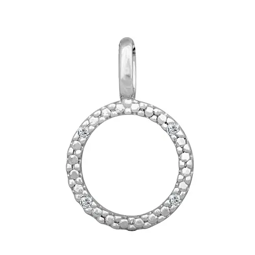 Bild von Orolino Damen Anhänger 585/- Gold 1,6cm Glänzend Brillant weiß 0,020ct. 067340143-1
