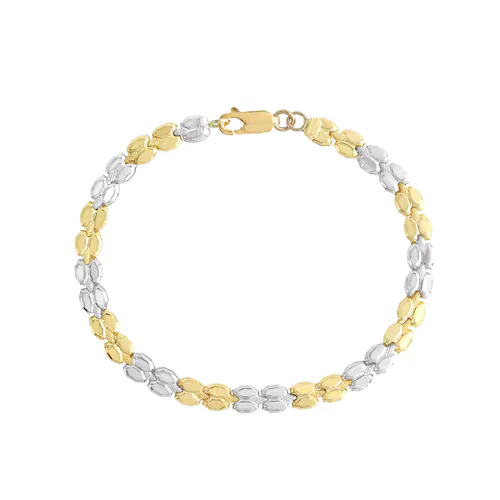 Bild von Fascination by Ellen K. Armband »375 Gold gelb und weiß«