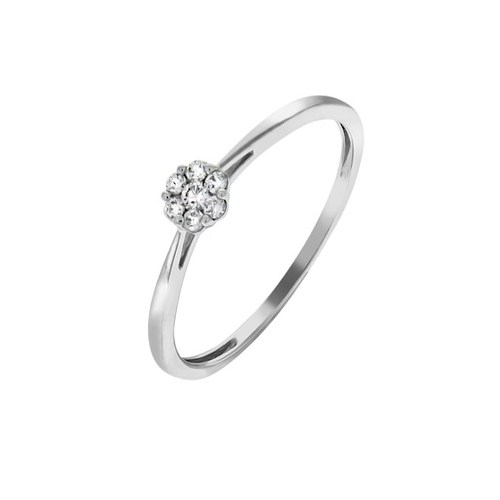 Bild von Vivance Fingerring aus 585 Weißgold mit Brillanten