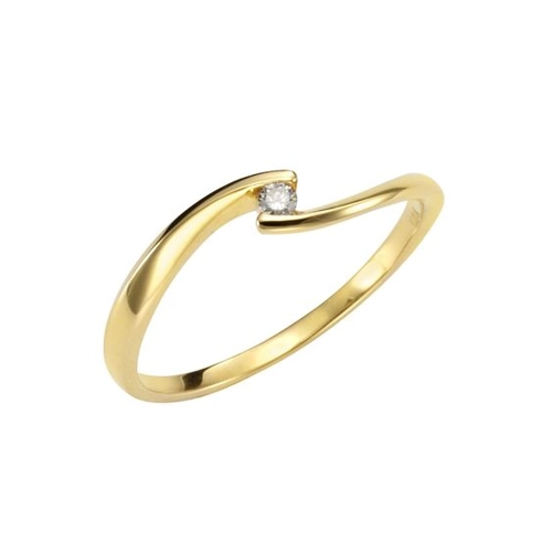 Bild von Eleganter Orolino Damen-Ring aus 750 Gelbgold mit Brillant