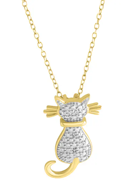 Bild von Firetti Kette mit Anhänger »Schmuck Geschenk, Katze«, mit Diamanten