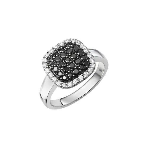 Bild von Zeeme Fingerring »925/- Sterling Silber rhodiniert Zirkonia«