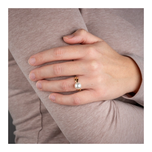Bild von Eleganter Orolino Fingerring mit Süßwasserperle