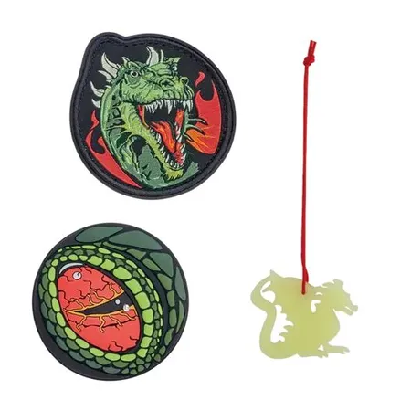 Bild von DerDieDas® Schulranzen DerDieDas Wechselbuttons 3-TLG. BASILISK