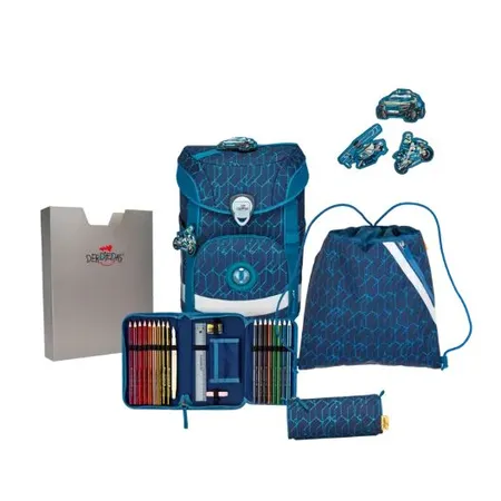 Bild von DerDieDas Schulranzen-Set Ergoflex Easy Blue Speed, 5-teilig