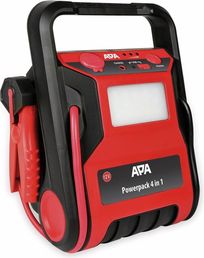Bild von APA 16553 Starthilfe Power Pack, mit Kompressor, Arbeitsleuchte, Energiestation, 12V, 7000mAh