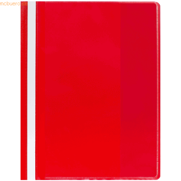 Bild von 25 x Oxford Schnellhefter A4+ PP mit Sichttasche rot