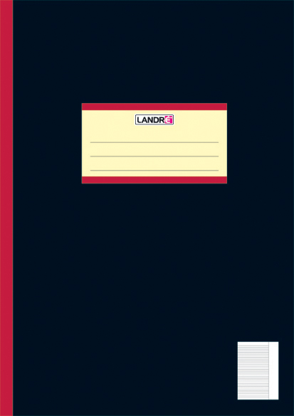 Bild von Landre 450402027/100050650 Oberschulhefte DIN A4, Lineatur 25, liniert/Rand 5 cm, 80 g/qm, 20 Blatt