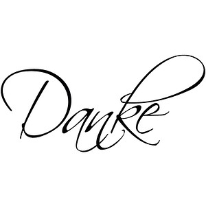 Bild von Rayher Stempel Stempel Holz Danke 3x6cm