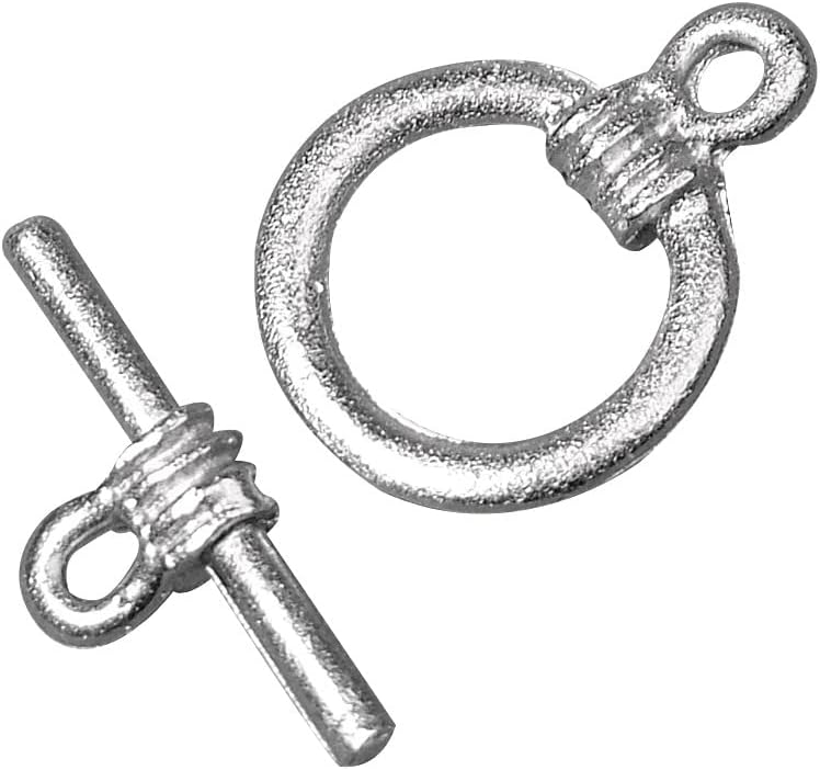 Bild von Rayher Bastelperlen Knebelverschluss D:14mm platin
