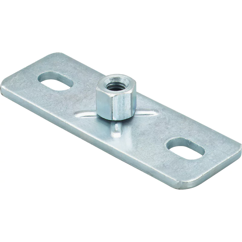 Bild von Fischer, Muttern + Unterlegscheiben, Grundplatte GPL Länge 120 mm Breite 40 mm Stärke 4,0 mm galvanisch verzinkter Stahl galvanisch v (G3/4")