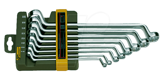 Bild von PROXXON Doppel-Ringschlüsselsatz, 8-teilig von 6 x 7 bis 20 22 mm Doppel-Ringschlüsselsatz  23810