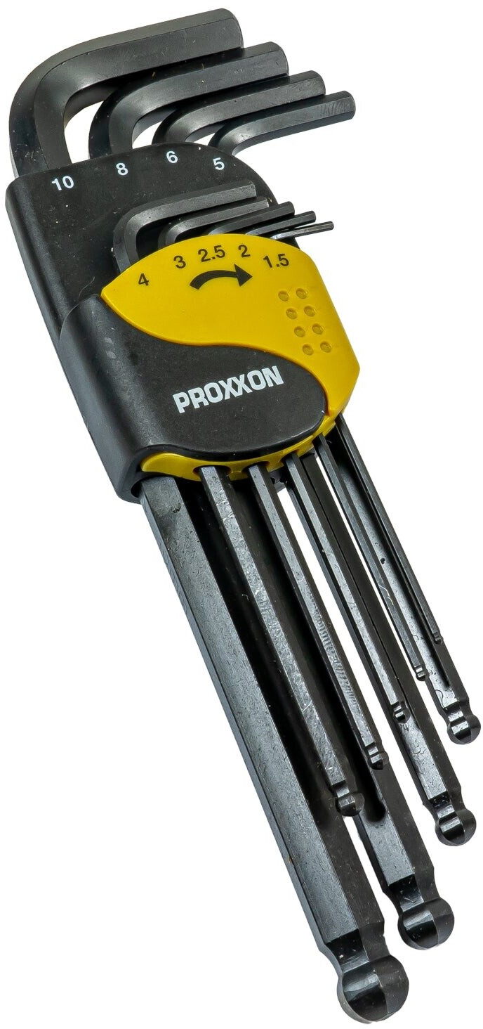 Bild von Proxxon Micromot Innen-Sechskant Winkelschraubendreher-Set 1.5 mm, 2 mm, 2.5 mm, 3 mm, 4 mm, 5 mm, 6