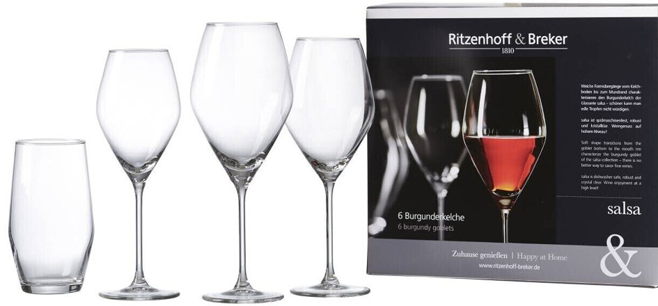 Bild von Ritzenhoff & Breker Burgunderglas SALSA, 0,59 l spülmaschinengeeignet, bauchige Form, Höhe: 260 mm - 1 Stück (315813)