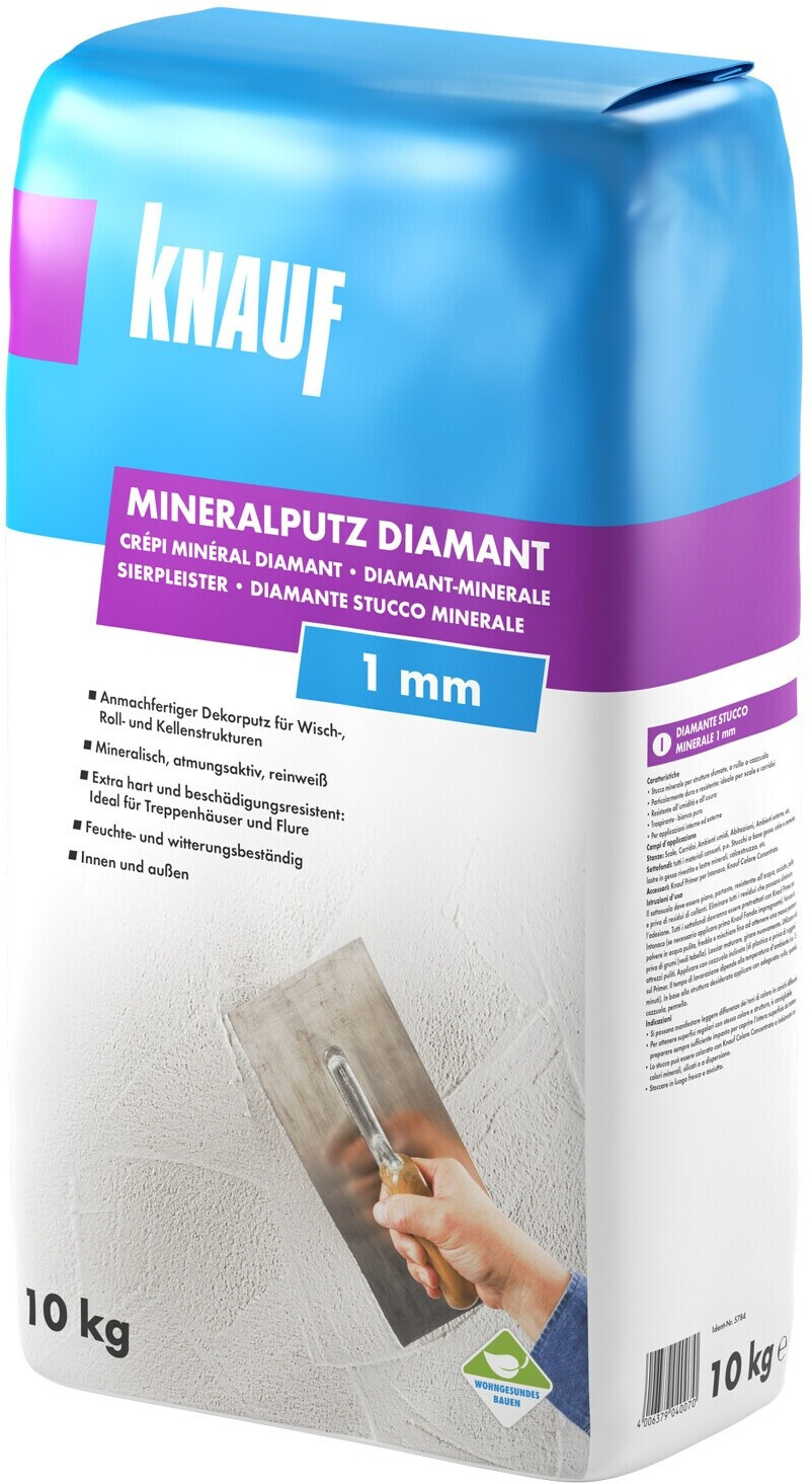 Bild von Knauf Insulation Mineralputz Diamant 10 kg 2,8 mm Körnung reinweiß (0765052158)