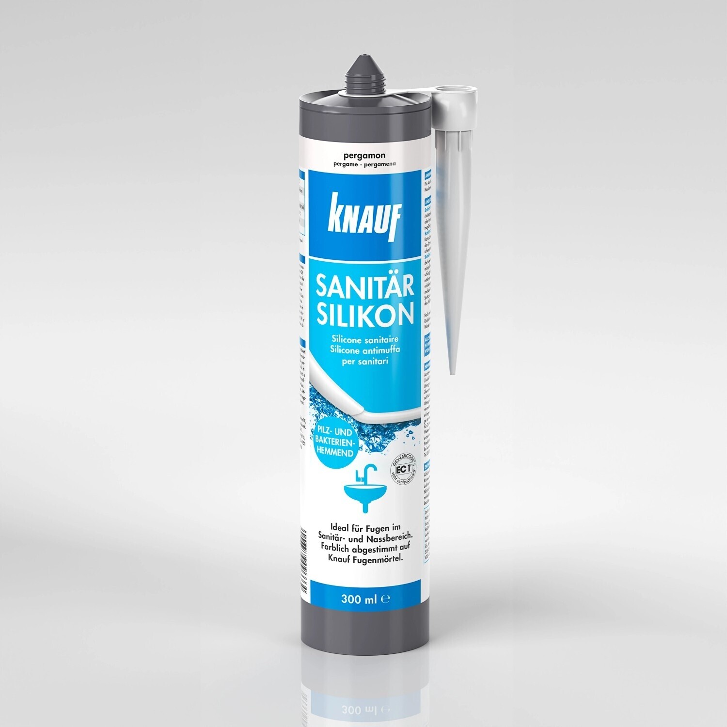 Bild von KNAUF Silikon Knauf Sanitär Silikon pergamon 300 ml