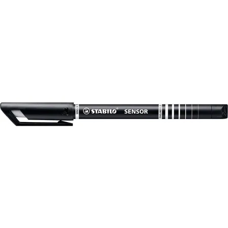 Bild von Fineliner mit gefederter Spitze - STABILO SENSOR F - fein - Einzelstift - schwarz