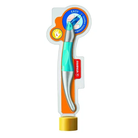 Bild von STABILO Ergonomischer Tintenroller EASYoriginal metallic, neonblau, mit Patrone, Linkshänder