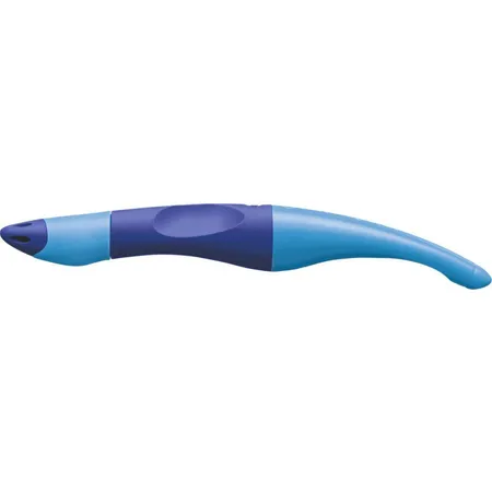 Bild von STABILO - Ergonomischer Tintenroller für Rechtshänder - EASYoriginal in dunkel-/hellblau - Einzelstift - Schreibfarbe blau (löschbar) - inklusive Patrone