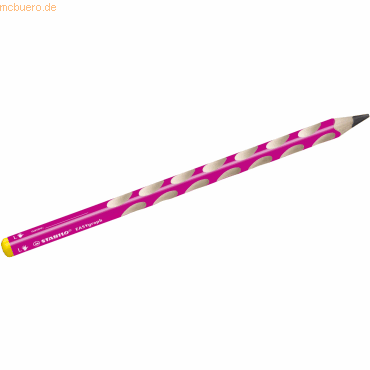 Bild von STABILO, Bleistift, Ergonomischer Dreikant-Bleistift für Linkshänder - STABILO EASYgraph in pink - Einzelstift - Härtegr (3.15 mm, 2B, 1 x)