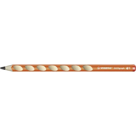 Bild von Dreikant-Bleistift - STABILO EASYgraph in orange - Härtegrad B - für Rechtshänder
