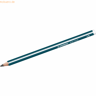 Bild von 12 x Stabilo Schulbleistift Trio dreikant dick 2B petrol