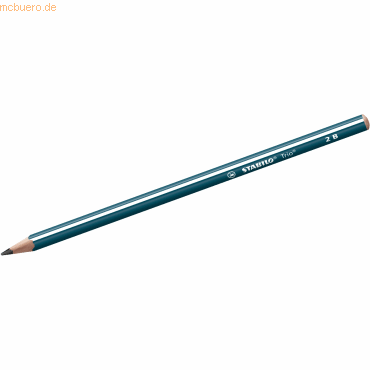 Bild von 12 x Stabilo Schulbleistift Trio dreikant 2B petrol