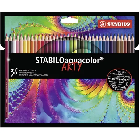 Bild von Aquarell-Buntstift - STABILO aquacolor - ARTY - 36er Pack - mit 36 verschiedenen Farben