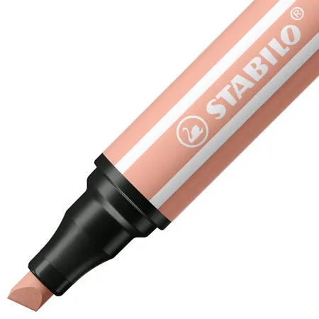 Bild von Premium-Filzstift mit dicker Keilspitze - STABILO Pen 68 MAX - Einzelstift - apricot