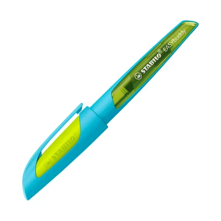 Bild von STABILO - Schulfüller mit Linkshänder-Feder L - EASYbuddy FRESH EDITION in hellblau/limette - blau (löschbar) - inkl. Patrone