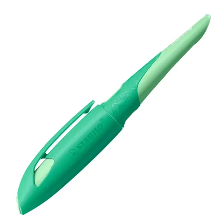 Bild von Schulfüller ergonomisch für Rechtshänder mit Anfänger-Feder A - STABILO EASYbirdy 3D Wildlife Special Edition in grün - inklusive Patrone