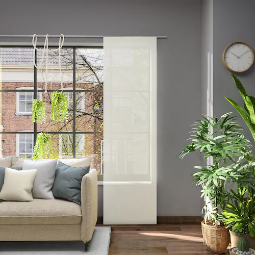 Bild von Schiebegardine NEUTEX FOR YOU "Libre-ECO" Gr. 1, beige (creme), B:60cm H:245cm, Jacquard, Polyester, Gardinen, Nachhaltig, 60 x 245 cm (B x H)