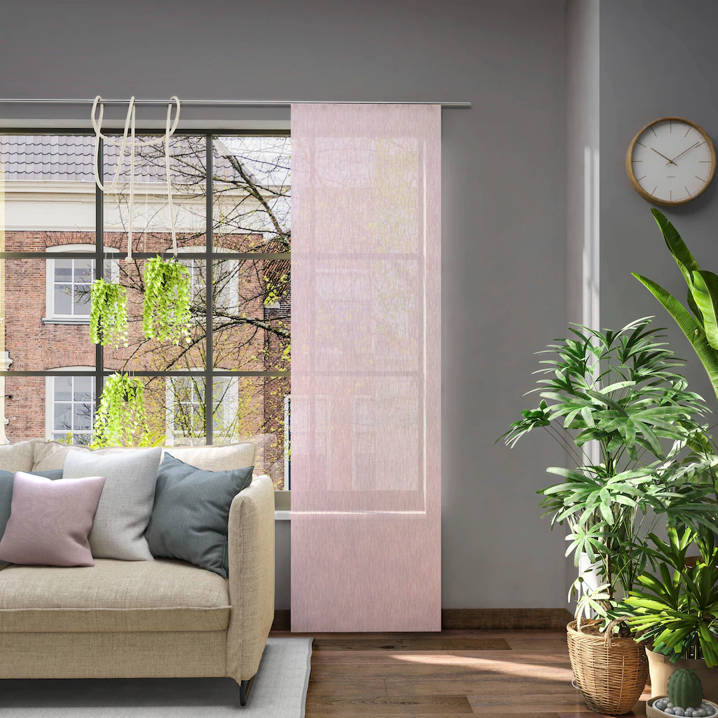 Bild von Neutex for you! Schiebegardine Libre-ECO, Paneelwagen (1 St), halbtransparent, Jacquard, Nachhaltig, nach Maß