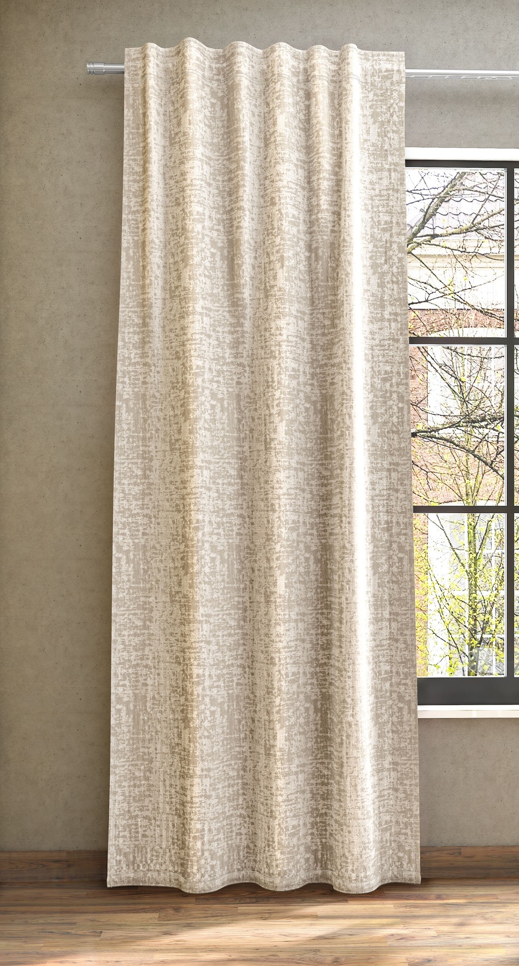 Bild von Vorhang NEUTEX FOR YOU "ALASKA", beige (leinen, creme), B:144cm H:190cm, Jacquard, Polyacryl, Polyester, Gardinen, Vintageoptik, nach Maß