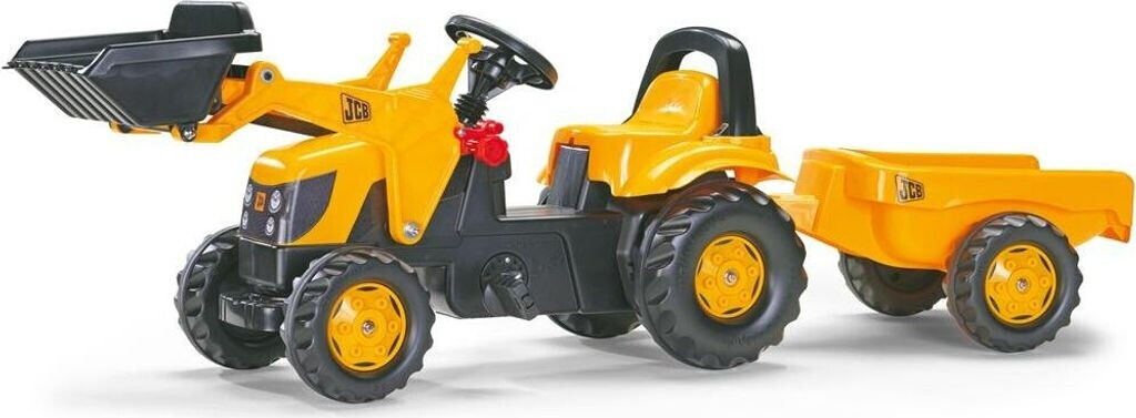 Bild von Trettraktor jcb mit Anhänger + Frontlader, ab 2,5 Jahre, Schlepper - Rolly Toys