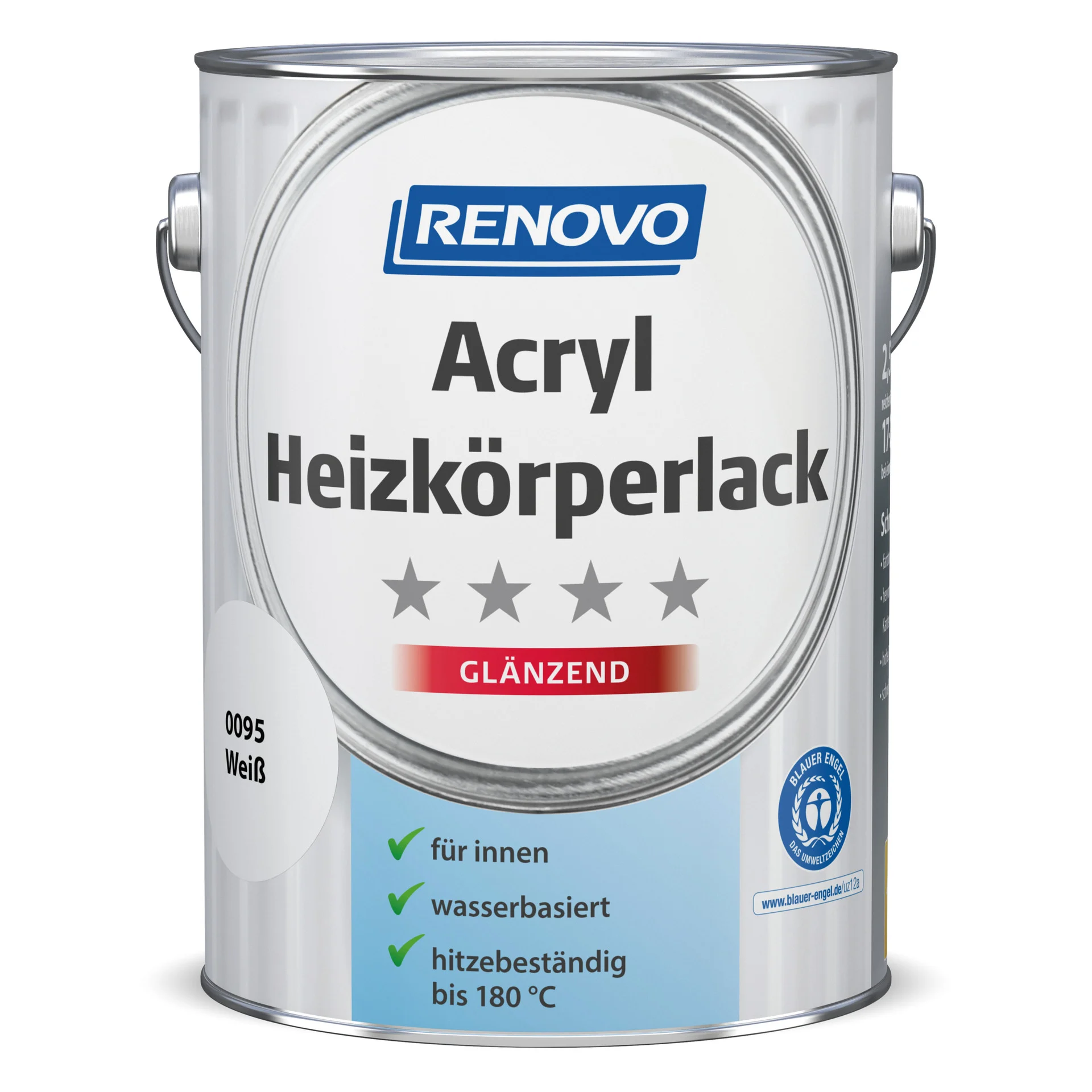 Bild von Acryl Heizkörperlack glänzend weiß
