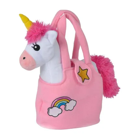 Bild von Simba 105560064 - Steffi Love Girls Plüsch Einhorn mit Tasche, mit Klettverschluss, Unicorn 28cm, ab 3 Jahren