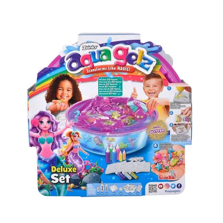 Bild von SIMBA Kreativset Aqua Gelz Deluxe Meerjungfrauen Set, mit Farbgel, Formen, Softfiguren