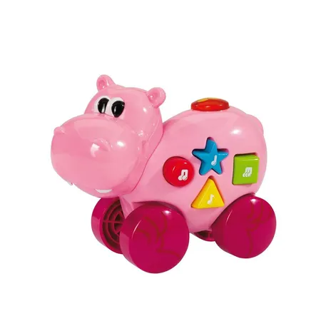 Bild von Simba 104011610 - ABC Musiktiere, 2-Fach Sortiert, es Wird nur EIN Artikel geliefert, Musikbox in Tierform, mit Lichtfunktion, 5 Tasten, 40 Sounds, 14cm, ab 12 Monaten geeignet