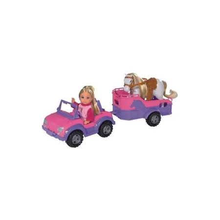 Bild von Simba Jeep Pferdeanhänger mit Pony Evi LOVE Puppe