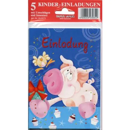 Bild von TAUNUSVERLAG Einladungen 5 Stück für Kinder, 8 Motive sort