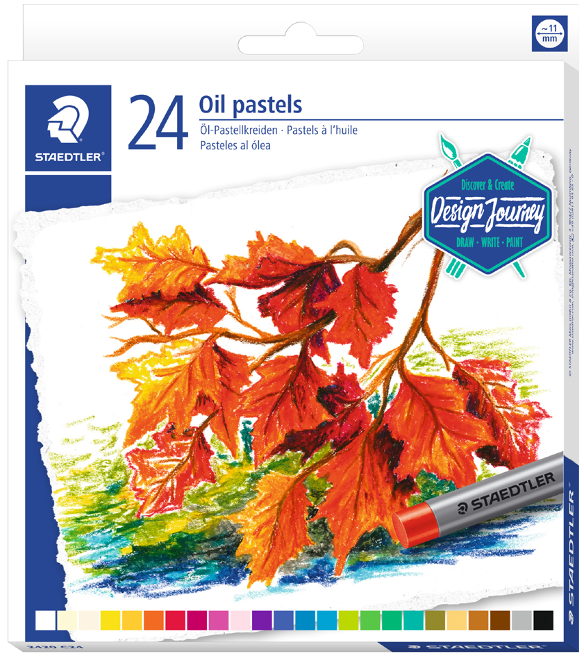 Bild von STAEDTLER® 2420 Ölpastellkreide, Kartonetui mit 24 Ölpastellkreiden in sortierten Farben