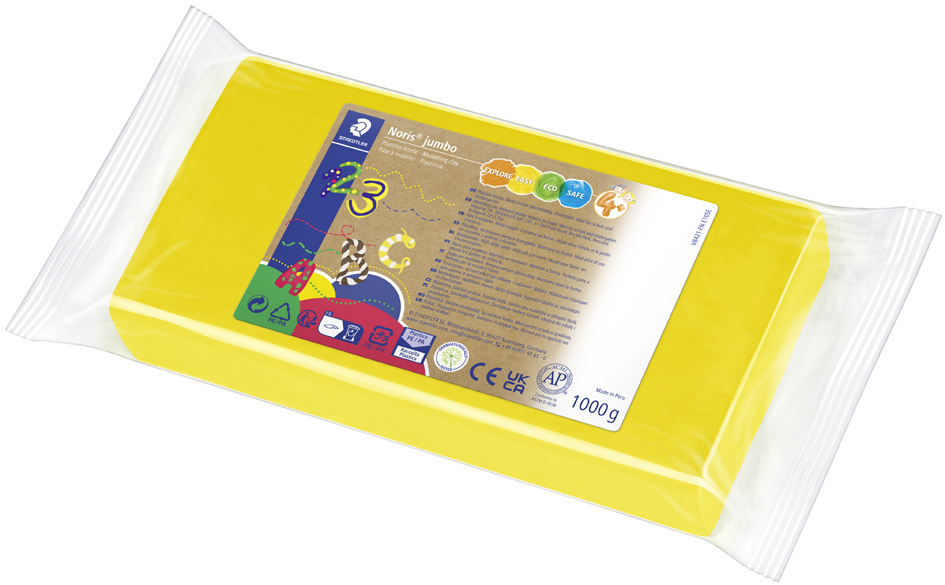 Bild von STAEDTLER Knete STAEDTLER Noris 8421 Plastilin-Knete - 1 kg - gelb