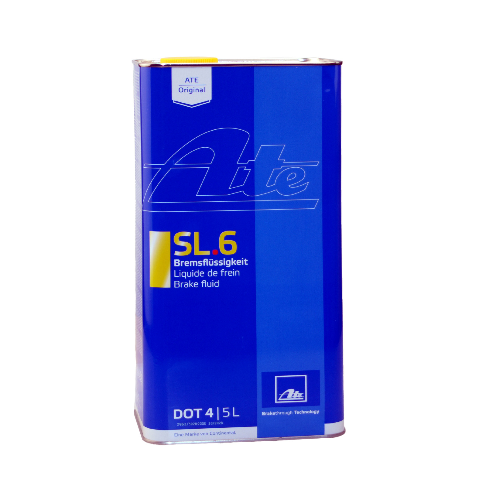 Bild von ATE Bremsflüssigkeit SL.6 DOT 4 Inhalt: 5l 03.9901-6403.2