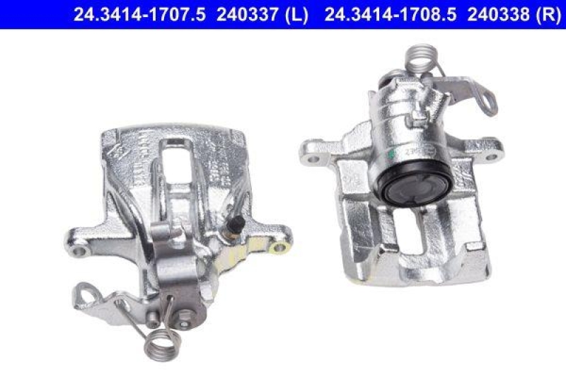 Bild von ATE 24.3414-1707.5 Bremssattel Bremszange ohne Halter RENAULT: TRAFIC 2 Kasten, TRAFIC 2 Bus, OPEL: Vivaro A Van, Vivaro A Combi