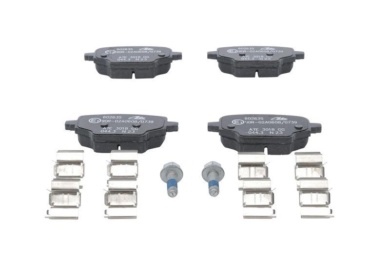 Bild von ATE Bremsbelagsatz, Scheibenbremse hinten rechts links mit Zubehör für PEUGEOT CITROËN TOYOTA VAUXHALL OPEL 1635254980 39166045 SU001-A8852 13.0460-26