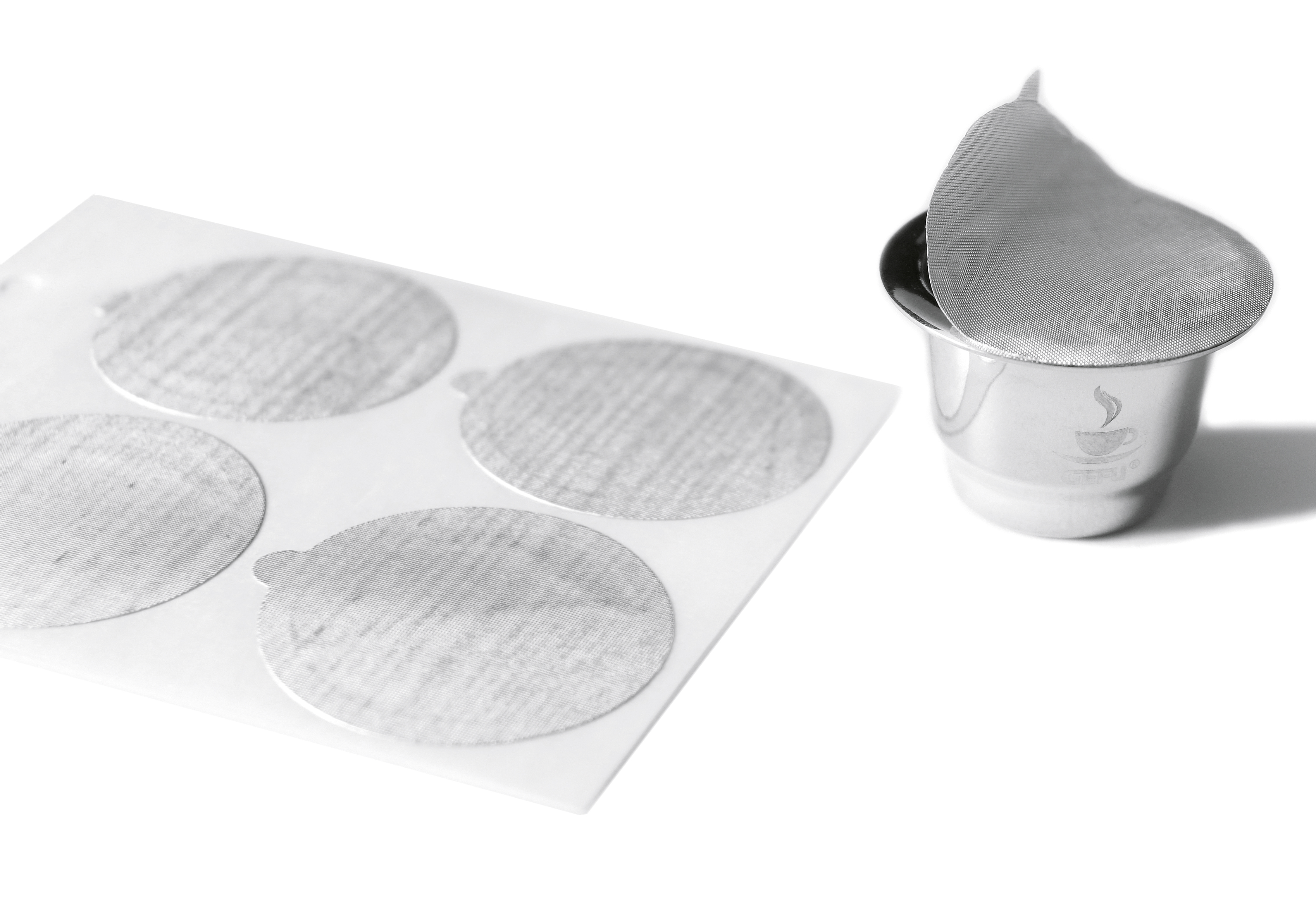Bild von GEFU Wiederbefüllbare Kaffeepads Aroma-Sticker CONSCIO, 80 Stück
